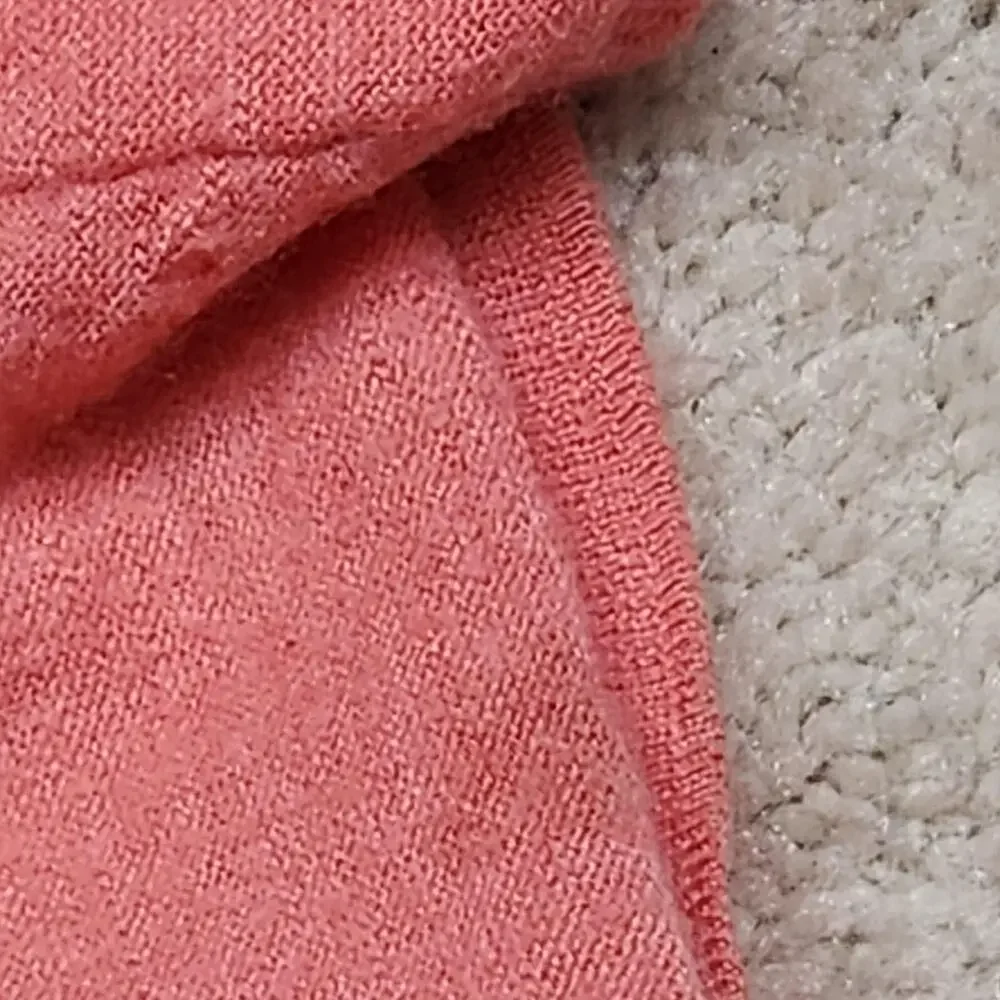 Eileen Fisher Sweater Womens Medium Pink 100% Cashmere Open Cardigan Knit